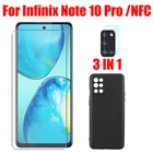 Защитное стекло для экрана Infinix Note 10 Pro NFC, 2.5D стекло + чехол для камеры Infinix Note 10 Pro