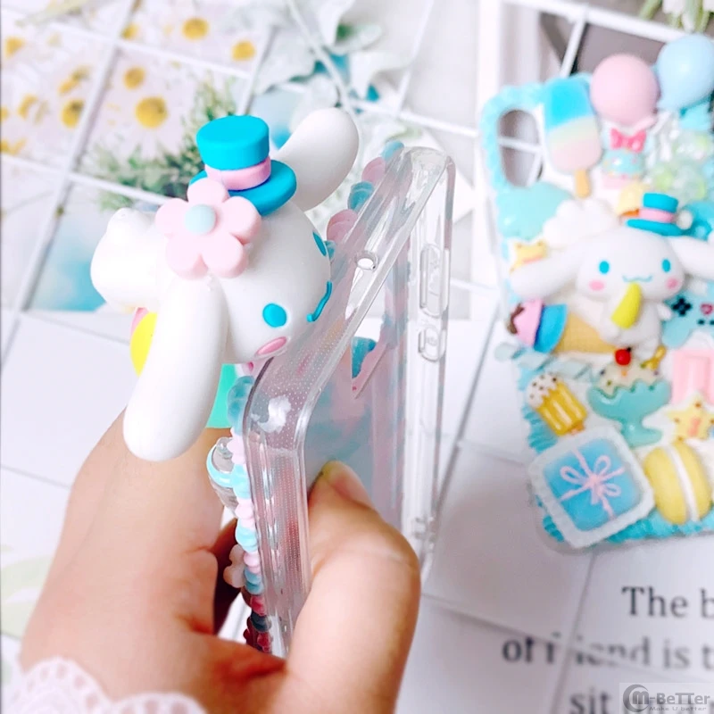 Чехол для Samsung S20 Plus DIY Note 8/9/10 + 3D Cinnamoroll чехол телефона Galaxy S6/s7 edge милый крем собак