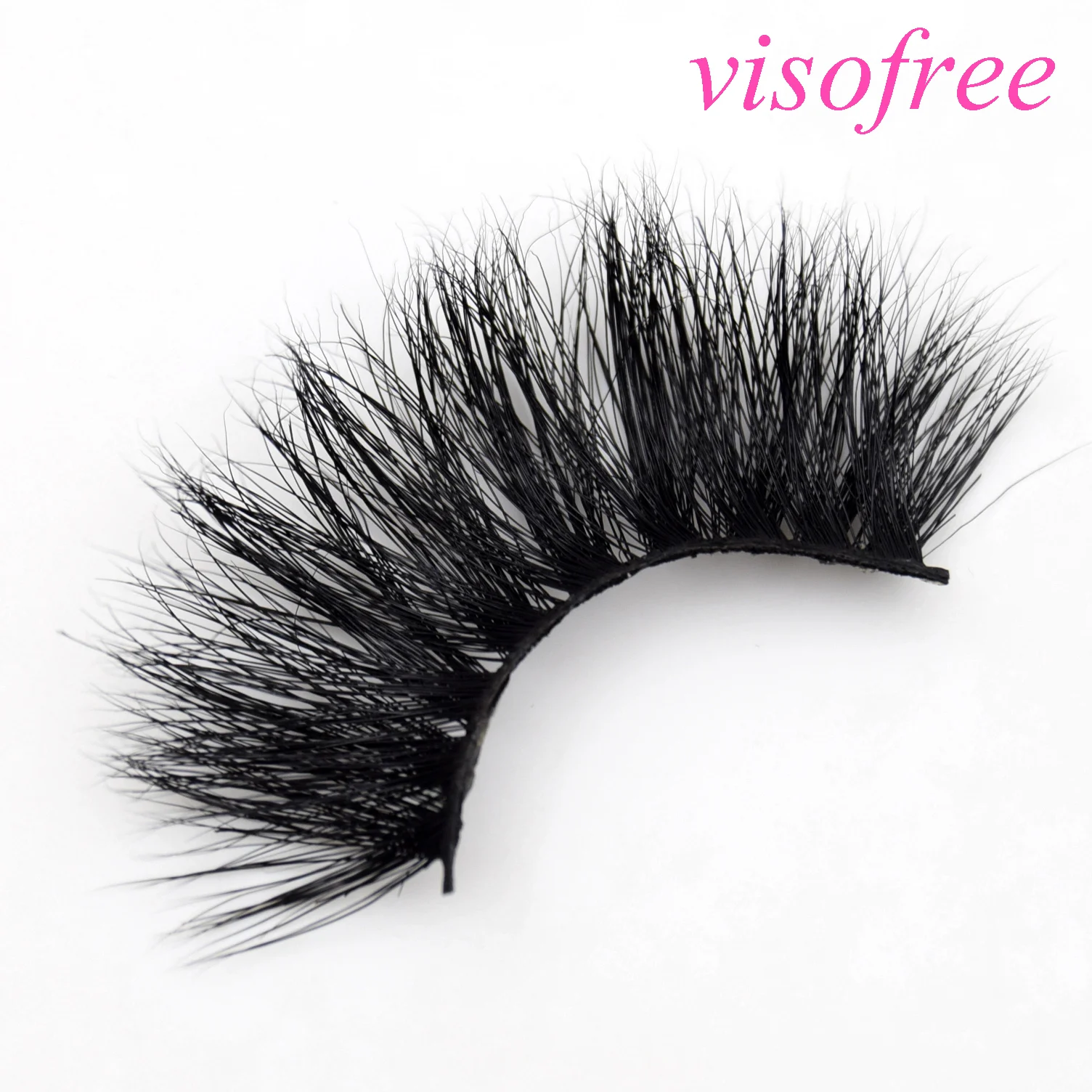 Visofree 100 парт/лот норковые ресницы 3D без жестокости 25 мм многоразовые