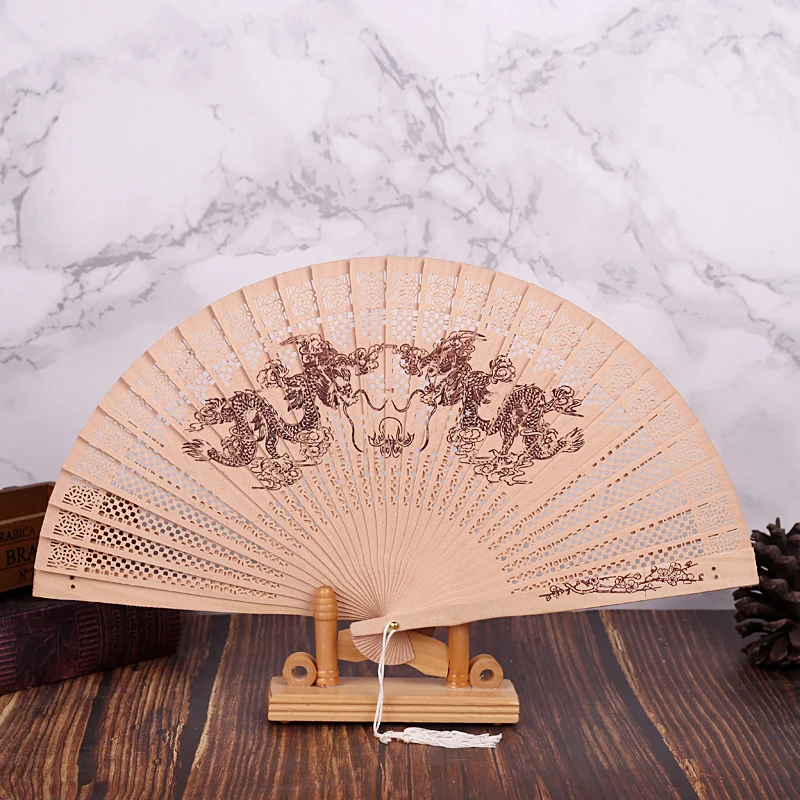 Chinese Folding Fan Wood Hand Bamboo Pocket for Home Decor Decoracion | Дом и сад