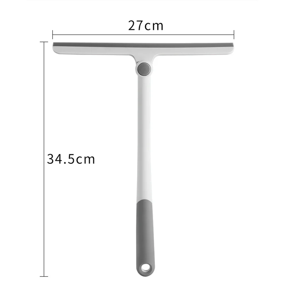 

TPR glass cleaner household wiper floor window cleaning tool bathroom mirror shower 360 degree rotatable cleaning scraper