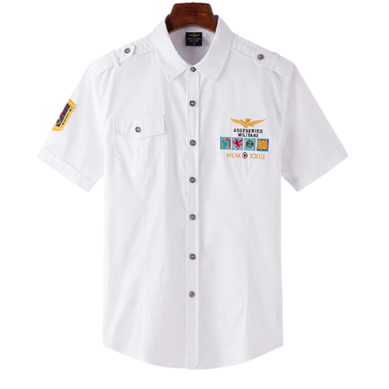 2021 Hot Sale Newest Five Color Summer Season Outdoor Male 100% Cotton T-shirt Casual Breathable Lapel Multi-Pocket Short Sleeve