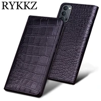 luxury genuine flip leather case for oppo reno 4 pro flip cover handmake leather cases for oppo reno4 pro 5g case