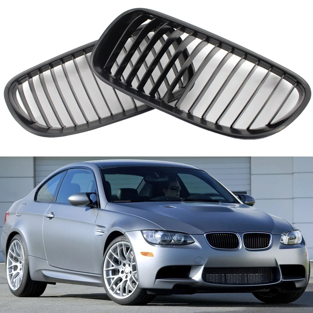 2 шт черные Передние решетки правая левая для BMW E63/E64 M6 630i 640i 650i 645ci и т. Д. 2003 2013