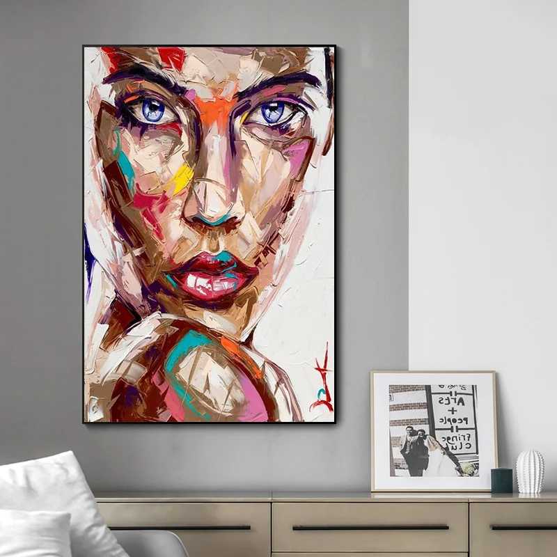 

Abstract African Girl Street Wall Art Canvas Paintings Modern Watercolor Girl Graffiti Art Posters And Prints Wall Pictures