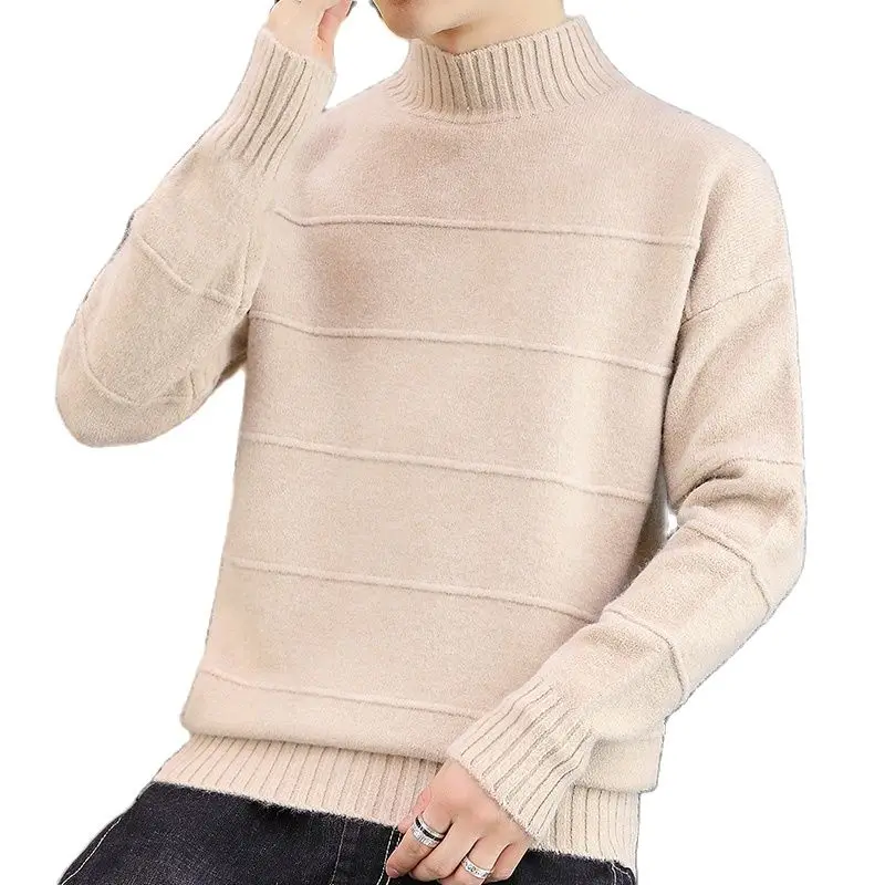 

New Winter Thick Warm Turtleneck Cashmere Sweater Men Top Quality Warm Pull Homme Fashion Mens Christmas Sweaters And Pullovers