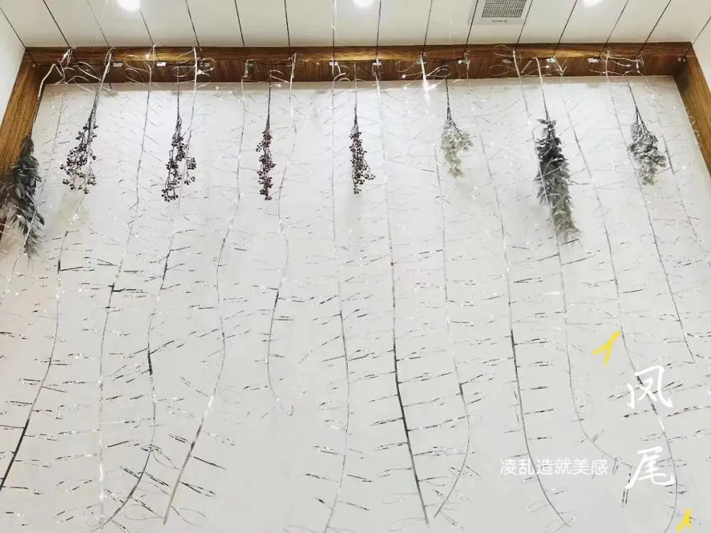 10 шт. длиной 2 м ПВХ Фольга на завязках вечерние магазин центр события свадьбы