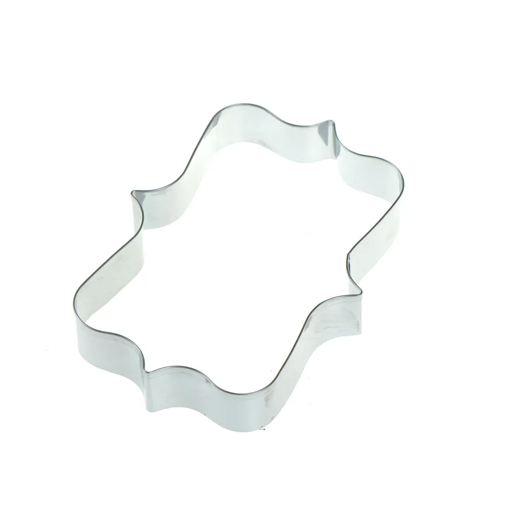 4pcs DIY Biscuit Mold Fondant Cake Decoration Baking Stainless Steel Cookie Cutters Mirror Frame | Дом и сад
