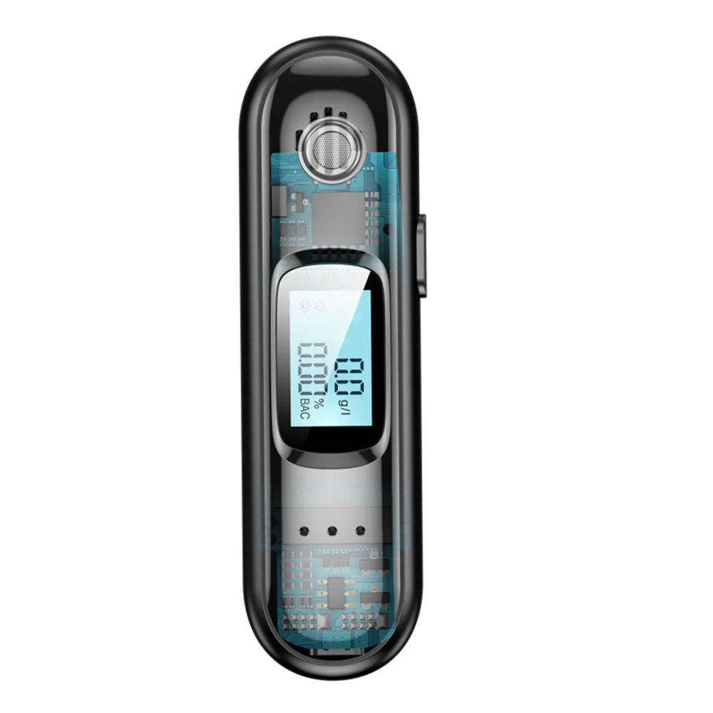 

Бесконтактный портативный алкотестер с цифровым дисплеем, высокоточный анализатор дыхания с USB-зарядкой