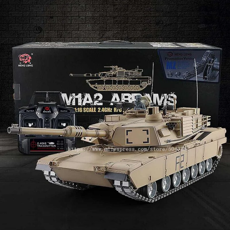 1/16 США M1A2 ABRAMS основной боевой танк 6 0 с пушкой пусковой отдачей 3918 1 продвинутый
