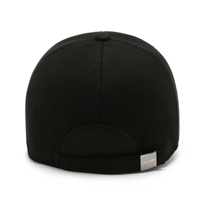 Новинка 2022 шапка Мужская зимняя для папы плотная теплая шерстяная бейсболка