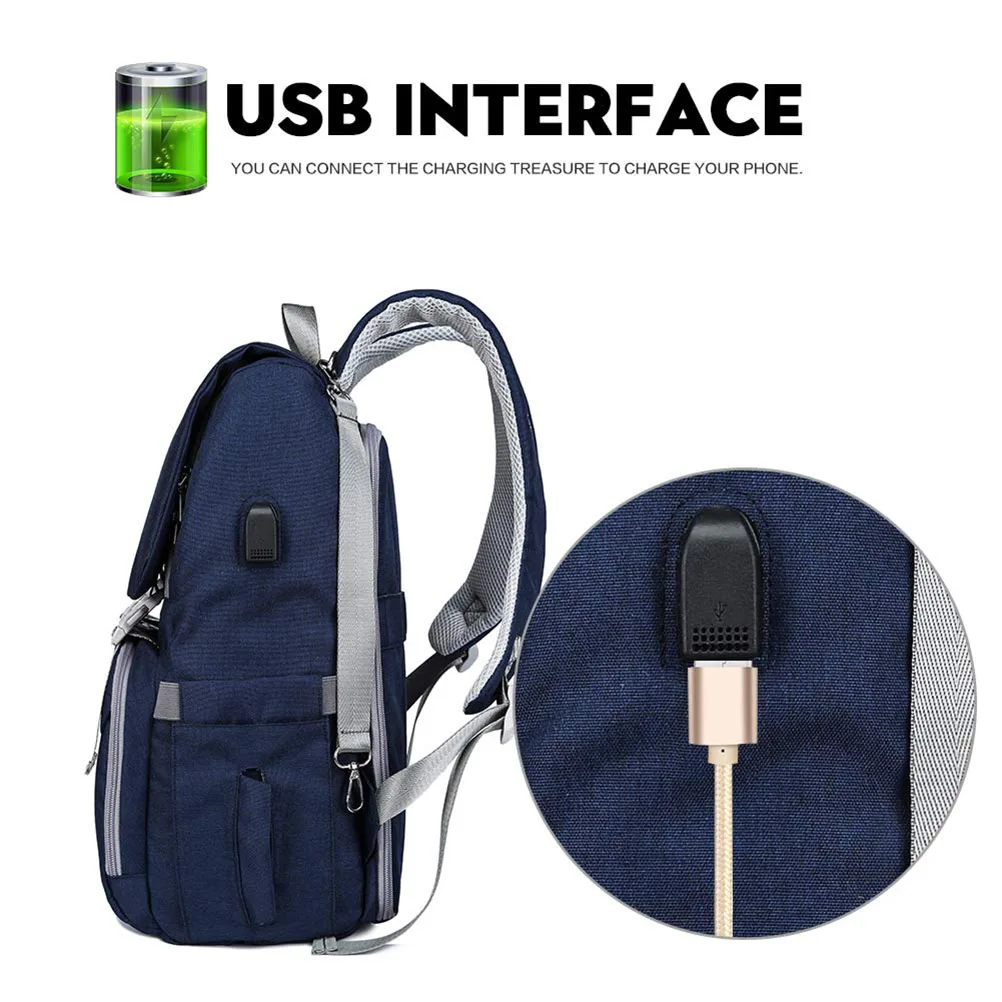 Вместительный рюкзак для подгузников дорожный дизайнерский ранец с пеленальной