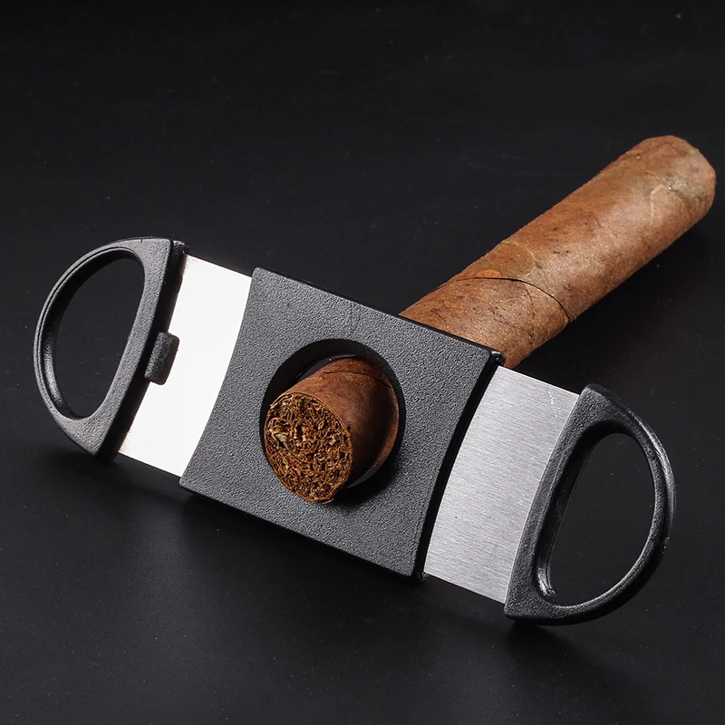 Новинка 1 шт. металлические ножницы для сигар светильник кие черные портативные