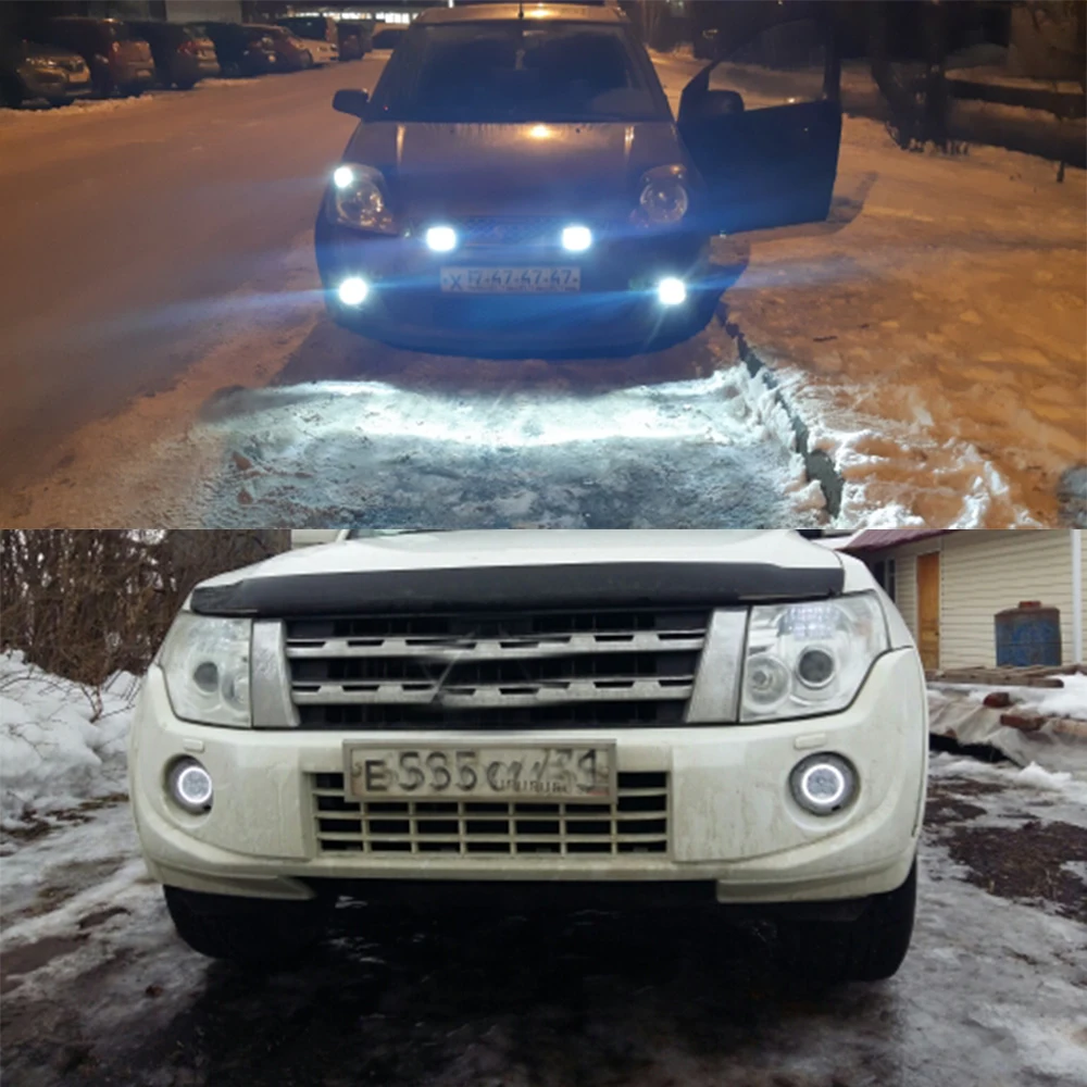 Buildreamen2 автомобиля H11 светодиодный противотуманный фонарь светильник ангельские