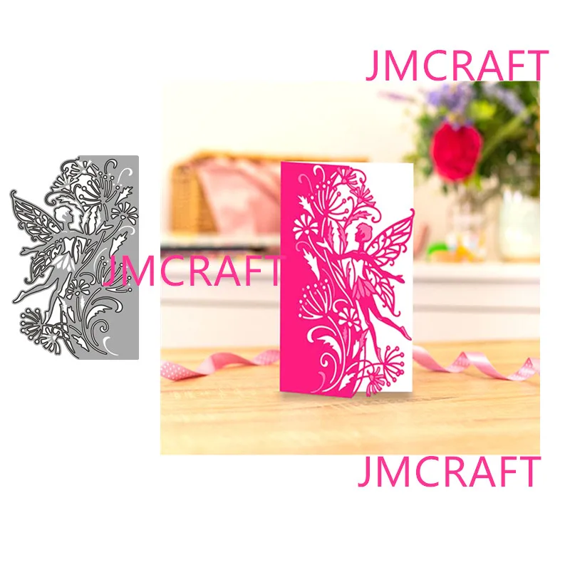 

JMCRAFT New Flowers And Butterfly Girl Bord #2 Metal Cutting Die For Scrapbooking Practice Hands-on DIY Album Card Handmade Tool