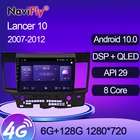 NaviFly 7862 QLED экран 1280*720 6 ГБ + 128 ГБ Android 10 автомобильный Радио мультимедийный плеер для Mitsubishi Lancer 10 CY 2007 - 2012