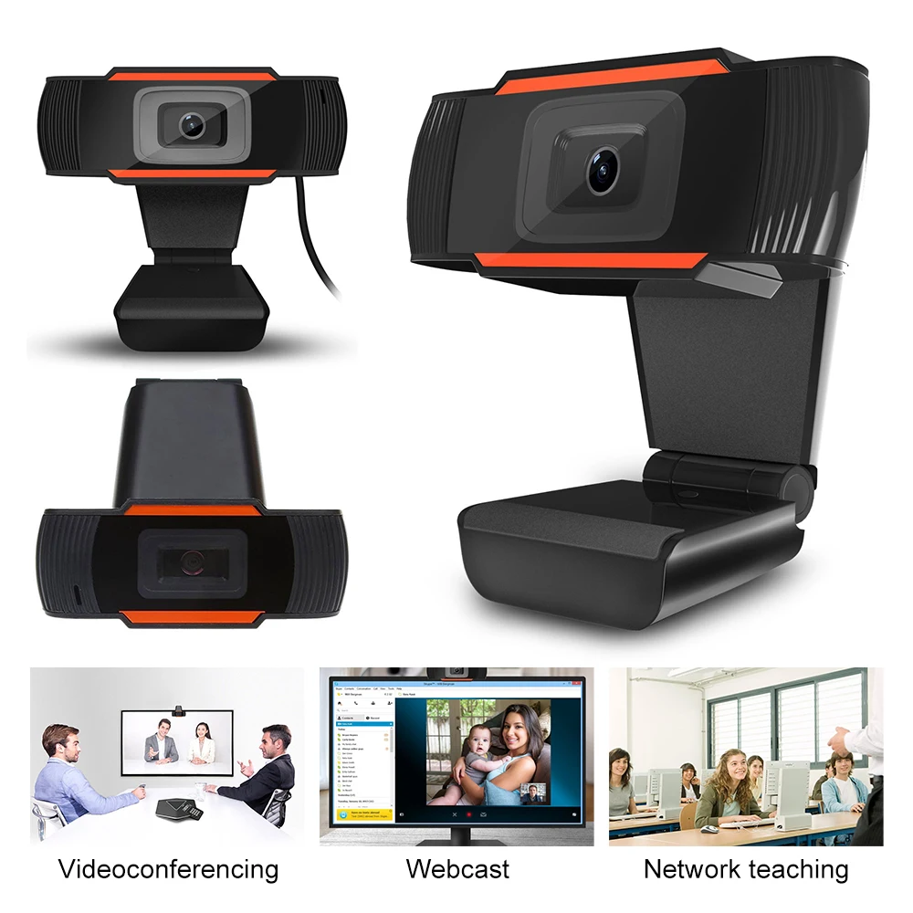 Веб камера 1080P веб с шестислойным стеклянным объективом автофокус камеры для Skype