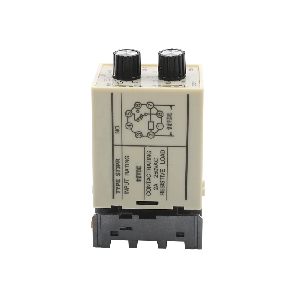 Электрическое реле времени ST3PR электронное счетное Цифровое с таймером и