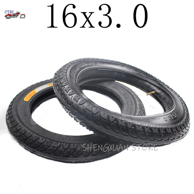 

free shipping Hot Sale Good Reputation 16x3.0 Inner and Outer Tyre or 16*3.0 Vacuum Tire Fit for Electric Bicycle Tire