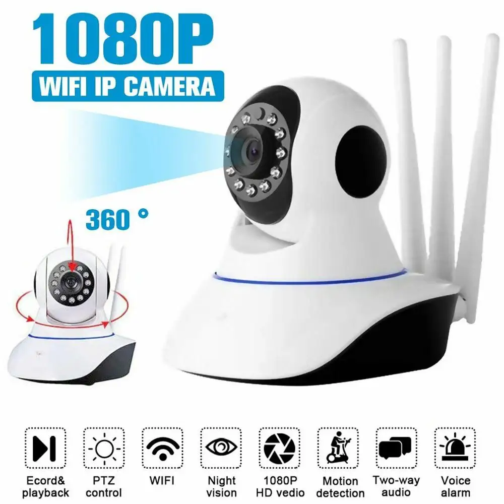 1080P WiFi IP-камера Домашняя безопасность радионяня умная собака CCTV камера ночного