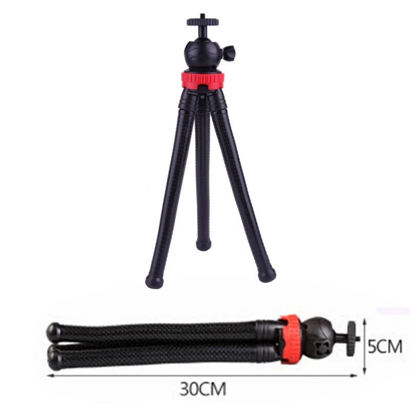 Гибкая подставка для мобильного штатива Octopus с адаптером телефона iPhone X смартфон