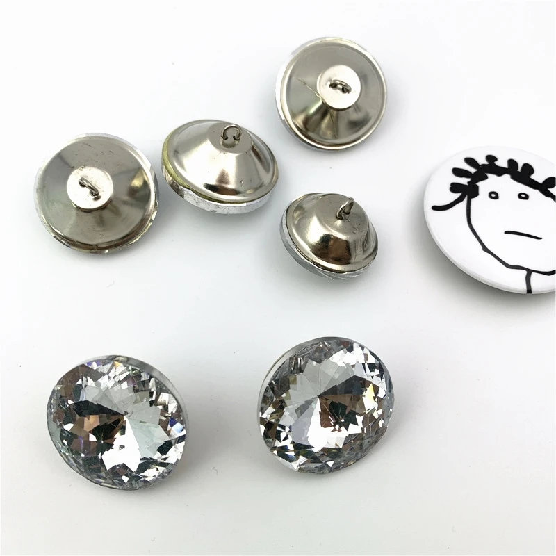 200 шт./лот бесплатная доставка 20 мм хрустальные пуговицы REDBUD стеклянные кнопки