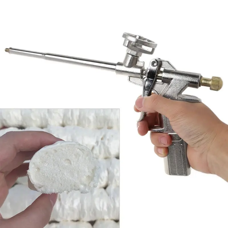 

Foam Expanding Spray Bubble Sealant Dispensing PU Insulating Applicator Tool Aluminum Alloy