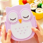 Модный пластиковый Ланч-бокс для микроволновой печи с изображением милой совы, контейнер для пикника, контейнер для пищевых продуктов, милый мультяшный Ланч