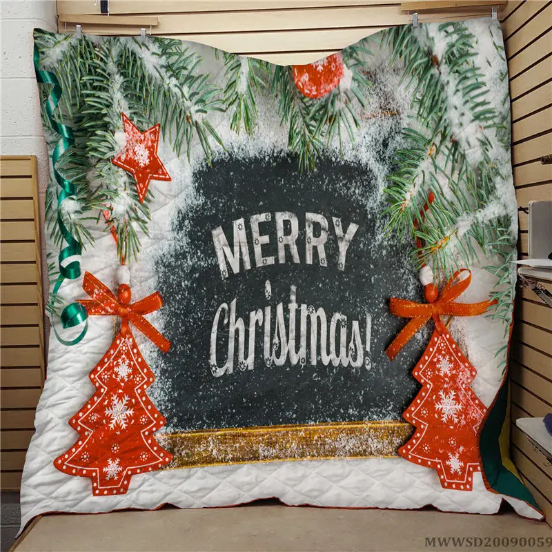 

Home Textile Creative Quilt Merry Christmas 3D Modern Bed Set Bedroom Decor Super Soft Breathable Bed Gift For Children