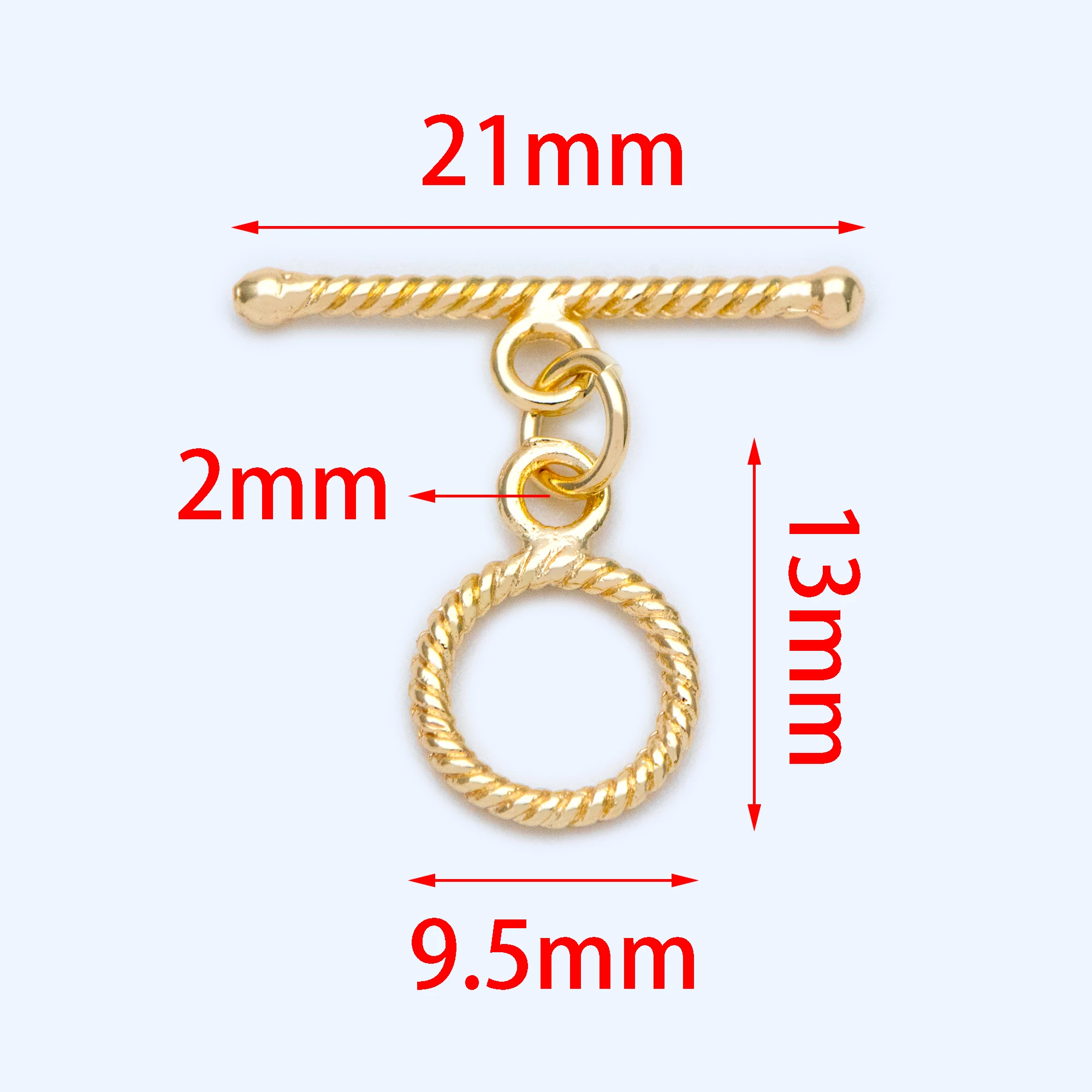 Круглые золотые застежки-переключатели 10 шт. застежки для ювелирных изделий