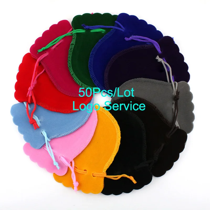 

Make Up Gift Bag 50pcs/Lot Jewlery Packing Pouch Lash bag Lip Gloss Beaty Pouch Drawstring Cute bag 7x9 9x12 Can Customized Logo