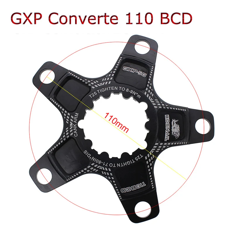 converter 5 claw JESSICA 170 шатун GXP 4/5 коготь велосипедная рукоятка MTB конвертер алюминиевая дорожная горная велосипедная цепь Запчасти для велосипедов аксессуары - Цвет: converter 5 claw