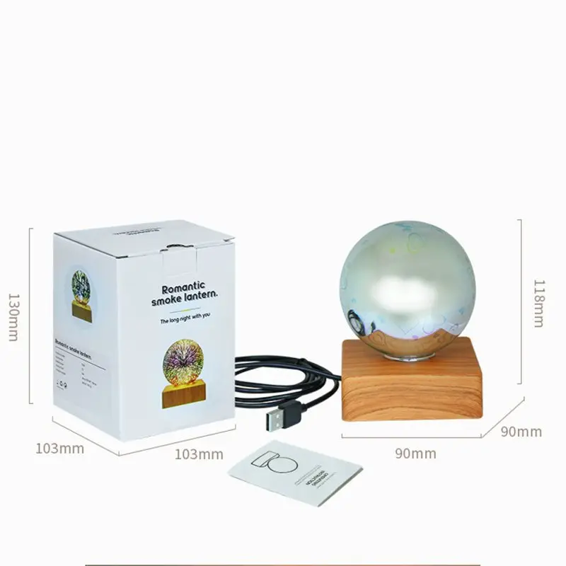 

3D Firework Night Light USB Power Glass Ball Starry Sky light 4W Magic Crystal Ball Decorative Lamp Colorful Christmas Gift