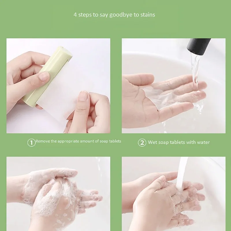 

Soap Paper Washing Hand Bath Clean Scented Slice Sheets Disposable Soap Portable Mini Paper Soap