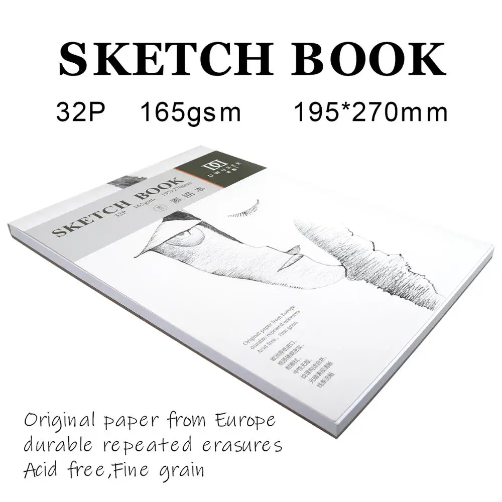 

Dwurer Sketch Book 16 листов 165gsm 195x270 мм Shetchbook для художественного студенческого рисунка