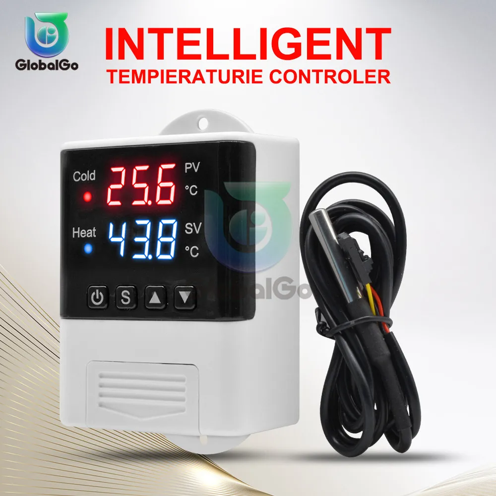 AC110V 220V DTC2210 светодиодный цифровой Температура контроллер Термостат Термометр