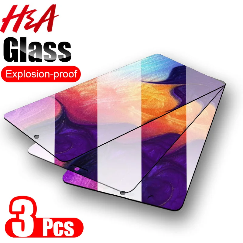 3 шт. Защитное стекло для Samsung Galxy A50 A40 A30 A20 A10 A60 A70 A90 A20E Защита экрана M10 M20 M30 M40