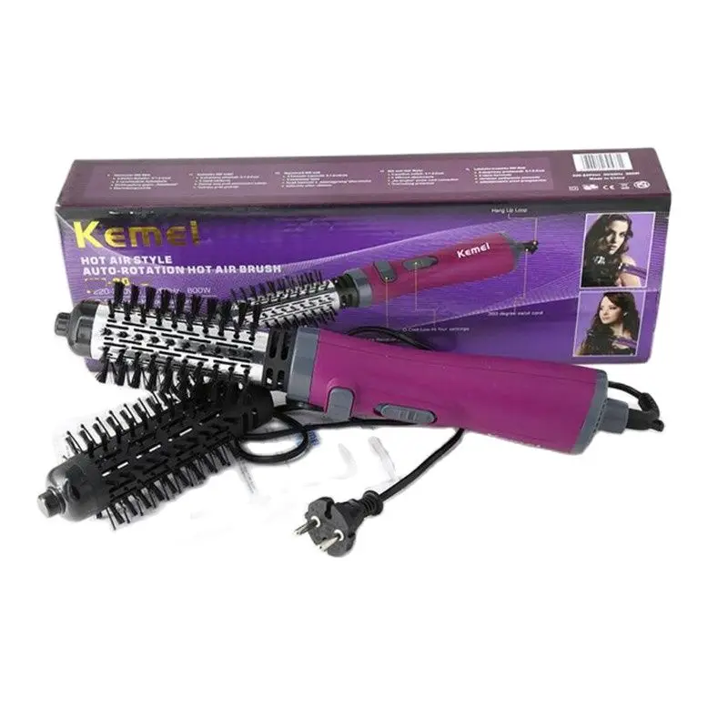 Электрический горячий воздух кисть удар фен укладка прямая расческа для волос