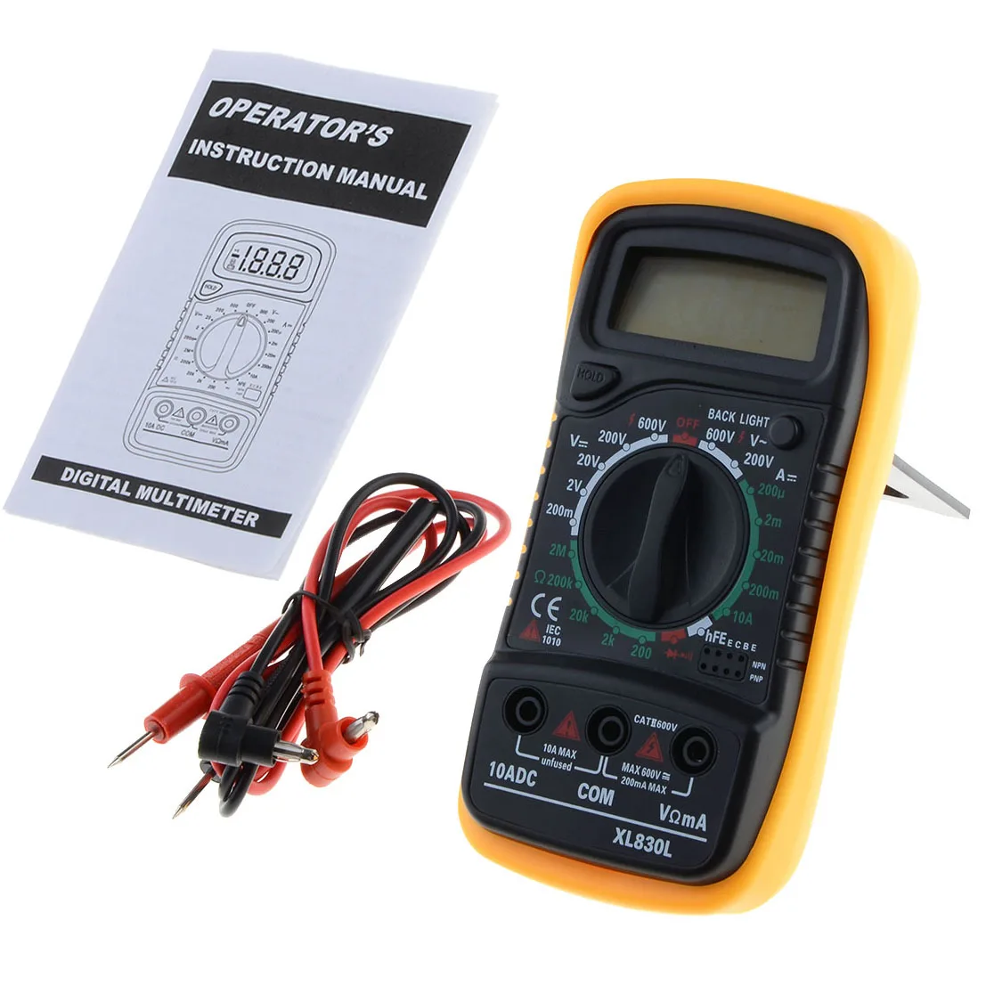 

Digital LCD Multimeter Handheld Customized Multimeter Tester Meter Voltmeter Ammeter AC DC Ohmmeter Volt Tester