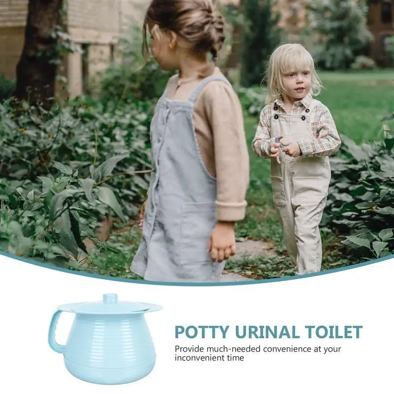 1pc Old People Spittoon Adult Chamber Pot with Cover Portable | Мать и ребенок