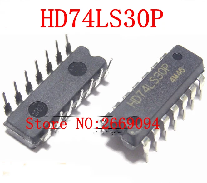 

50 шт./100 шт., бесплатная доставка, HD74LS30P DIP14 HD74LS30 DIP SN74LS30N 74LS30N 74LS30, новая и оригинальная интегральная схема