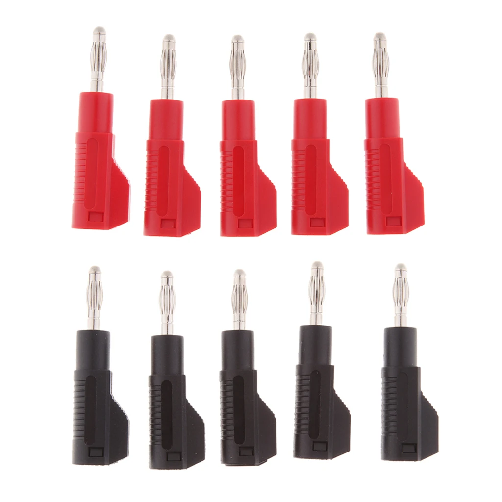 10 шт. съемный Штабелируемый 4 мм разъем типа банан коннектор кабеля динамика