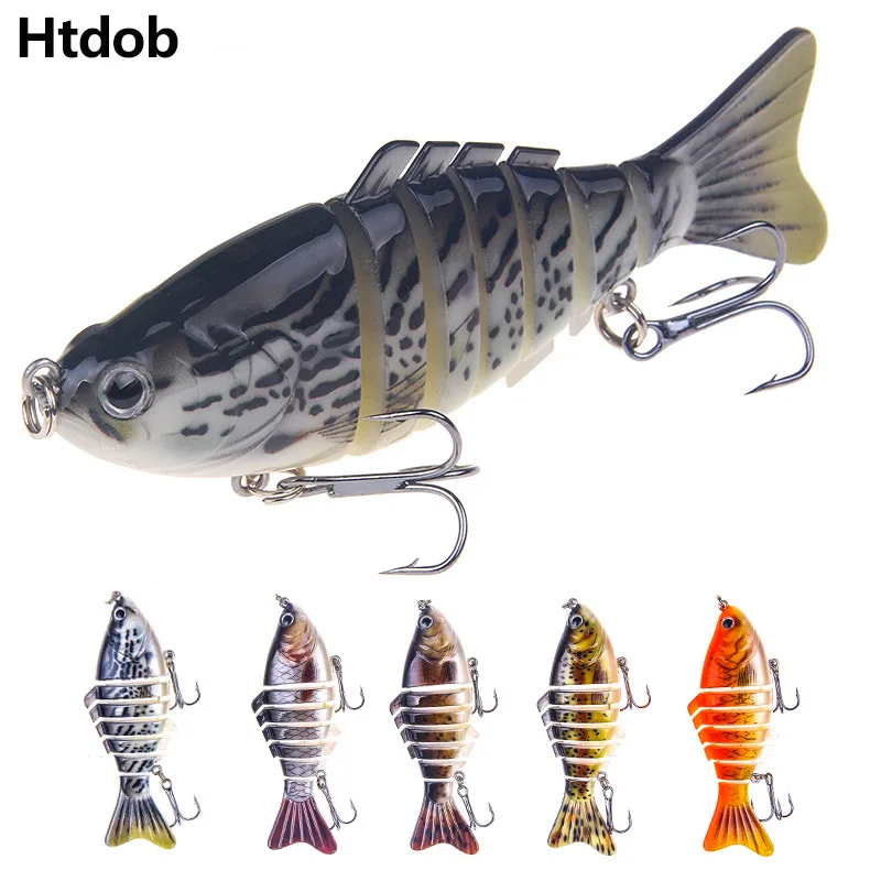 

Htdob 5pcs Sinking Fishing Lures Jointed Crankbait Swimbait 7 Segment Hard Artificial Bait For Fishing Tackle Lure