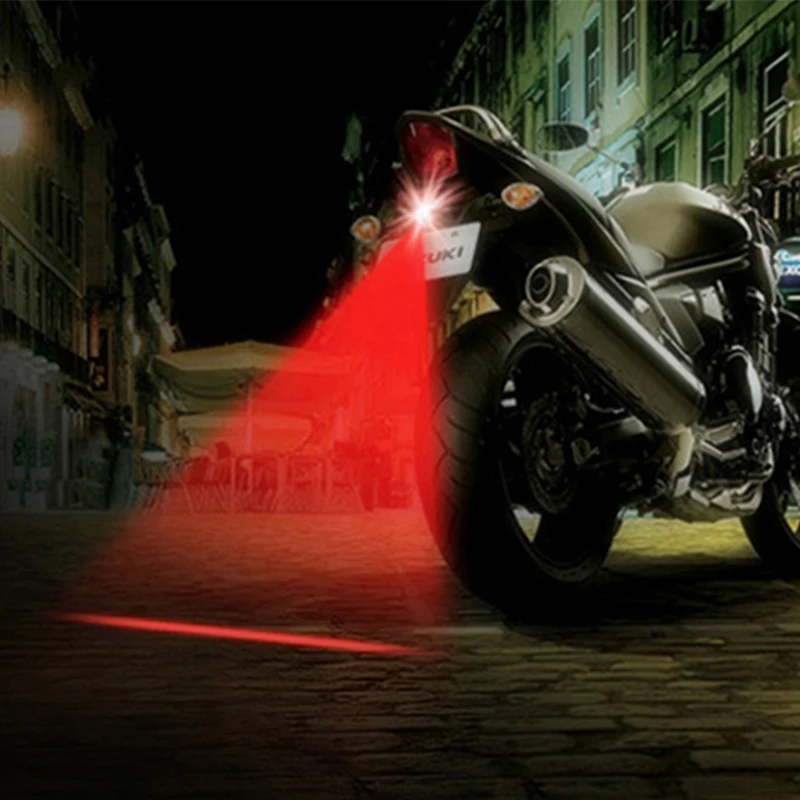 

Motorcycle LED Laser Fog Light Motorcycle Tail Lamp Vehicle Anti-Collision Taillight Brake Braking Warning Lamps Car Fog Light