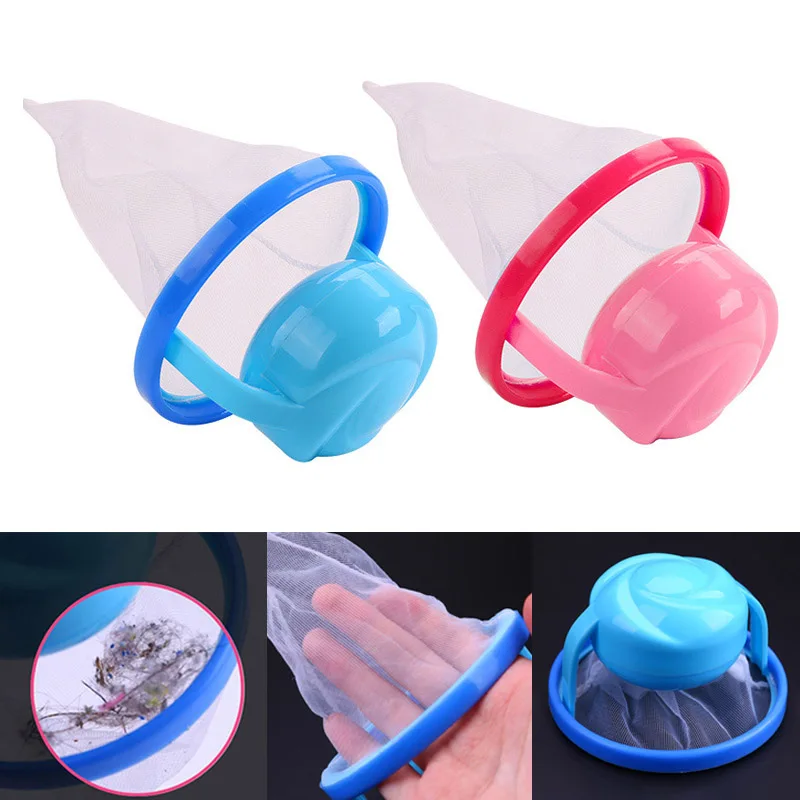 Круглый мешок для очистки белья с мячом стирки сетчатый фильтр плавающий стиль