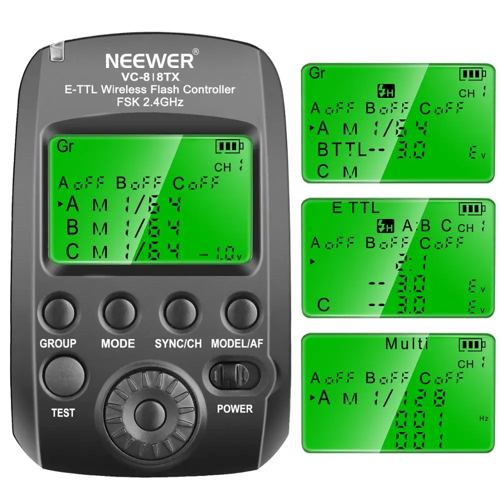 

Neewer VC-818TX 2.4G Wireless Flash Trigger Transmitter For Nikon/Sony Camera + Vision 5 Outdoor Studio Flash Strobe Monolight