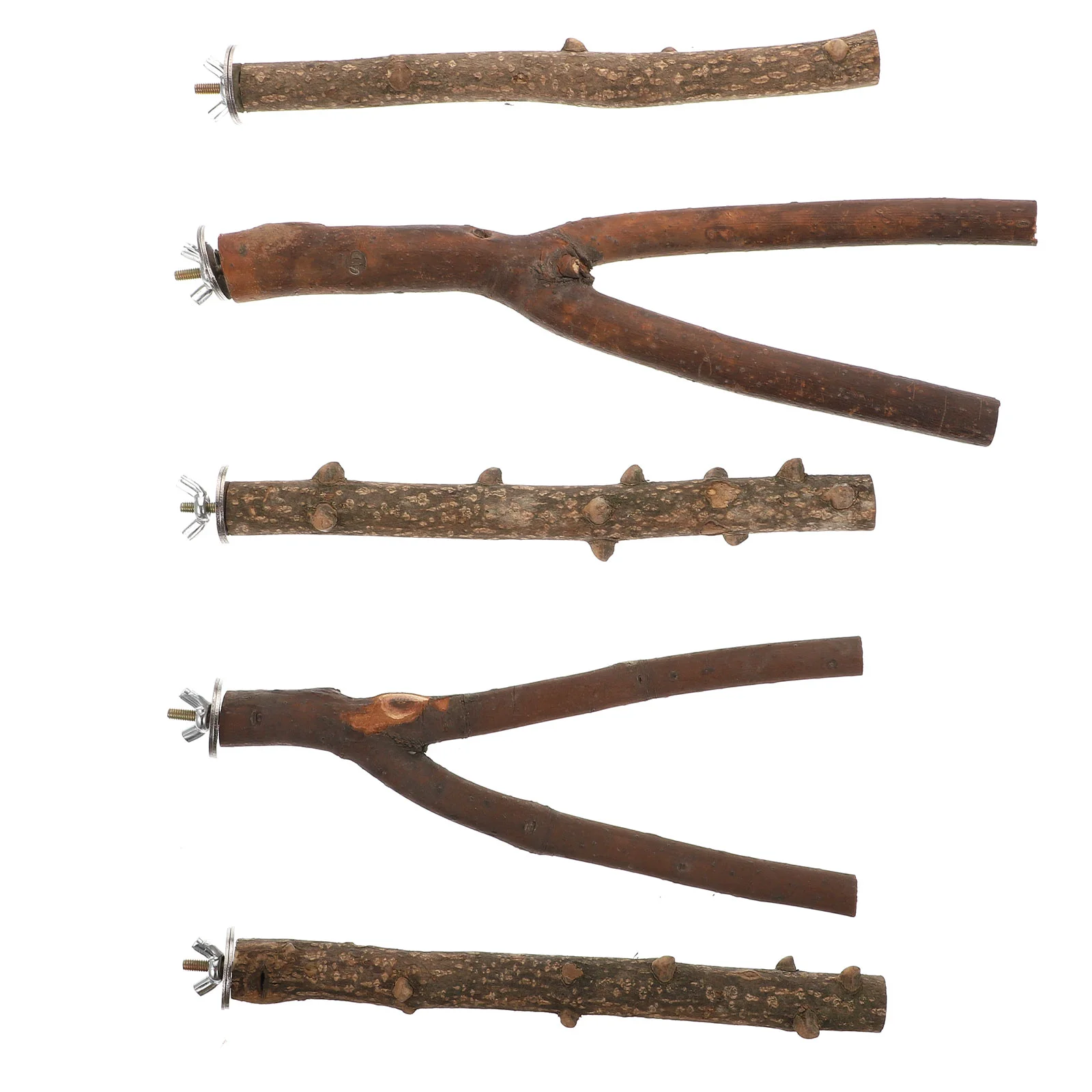 

1 Set/5pcs Birds Standing Rod Plaything Bird Training Toys Parrot Perch Stand