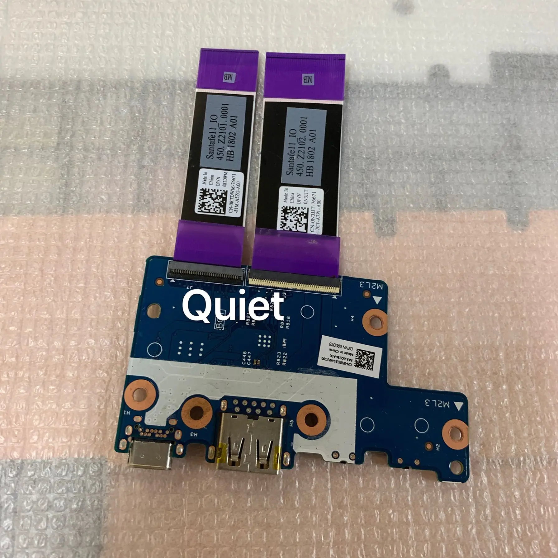 

Free Shipping Original FOR Dell Chromebook 11 5190 2 in1 USB Circuit Board 0R0DX9 R0DX9 fully tested