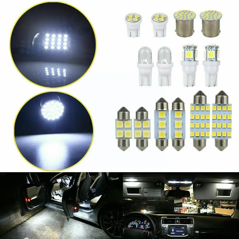 Led Car Interior Light Kit Replacement License Plate White / Lot 14pcs Map Q1q3 | Автомобили и мотоциклы