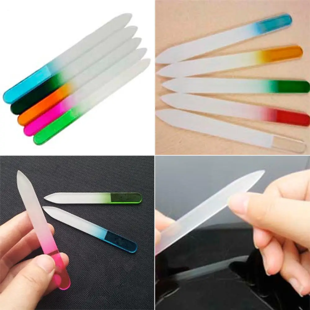 

70% Hot Sale 2 Pcs Pro Nail Art Tips Polish UV Gel Glass File Buffing Manicure Tool for Nail Art DIY